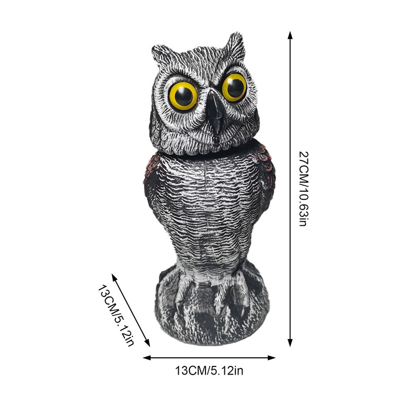Kip sove Lažna sova Strašilo za ptice Mamac Sova Mamci za zastrašivanje ptica zvukom Priroda Repelenti protiv insekata za vanjsku upotrebu