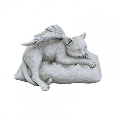 Angelo šuns katės statulos modelis Dervos sodas Puikus meistriškumas Šuns katės skulptūros papuošalas kiemo namų dekoravimui
