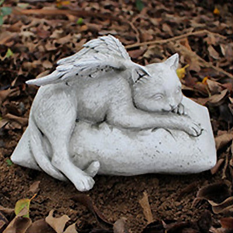 Angelo šuns katės statulos modelis Dervos sodas Puikus meistriškumas Šuns katės skulptūros papuošalas kiemo namų dekoravimui