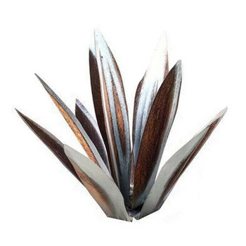 Simulation Art Agave Plant Ornaments DIY Rustic Metal Sculpture for Outdoor Patio Yard Garden Decoration Stakes Lawn