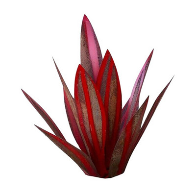 Simuliacinis menas agavos augalų papuošalai „pasidaryk pats“ kaimiška metalinė skulptūra lauko kiemo kiemui sodo dekoravimui Stakes veja