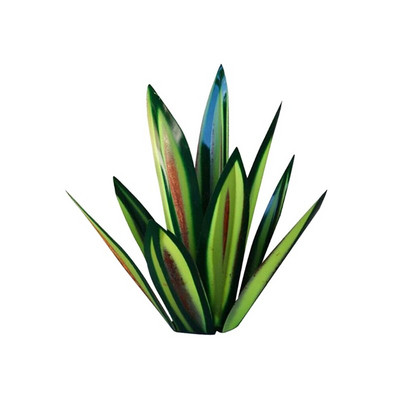 Simuliacinis menas agavos augalų papuošalai „pasidaryk pats“ kaimiška metalinė skulptūra lauko kiemo kiemui sodo dekoravimui Stakes veja