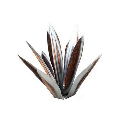 Simuliacinis menas agavos augalų papuošalai „pasidaryk pats“ kaimiška metalinė skulptūra lauko kiemo kiemui sodo dekoravimui Stakes veja