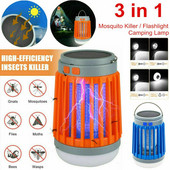 Lauko stovyklavimo žibintas LED žibintuvėlis USB uodų lempa vabzdžių žudikas buitinis tylus uodų repelentas