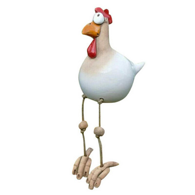 Kiemo meno dekoras Vištienos sodas Vejos kištukas Vištos Gaidžio papuošalai Vištos Paukščių statulos Kraštų sėdynės Vidaus Lauko Kieme dekoracijos