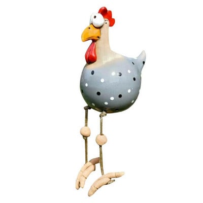 Kiemo meno dekoras Vištienos sodas Vejos kištukas Vištos Gaidžio papuošalai Vištos Paukščių statulos Kraštų sėdynės Vidaus Lauko Kieme dekoracijos