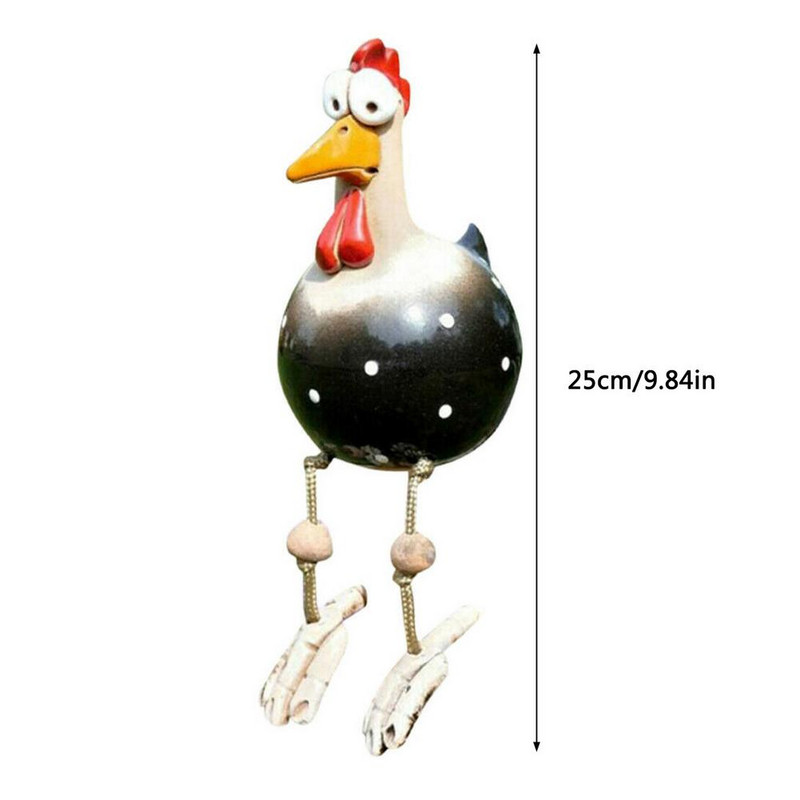 Kiemo meno dekoras Vištienos sodas Vejos kištukas Vištos Gaidžio papuošalai Vištos Paukščių statulos Kraštų sėdynės Vidaus Lauko Kieme dekoracijos