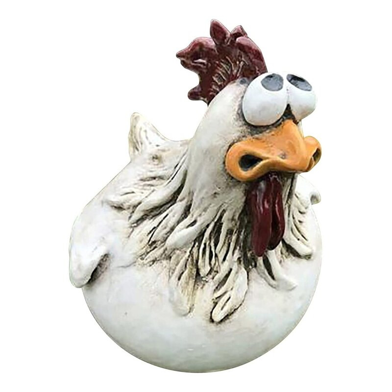 C9GA dervos gaidžio statula Gyvūno figūrėlės skulptūra darbalaukyje meno amatų ornamentas, skirtas vidaus lauko sodo kiemo tvoros dekoravimui