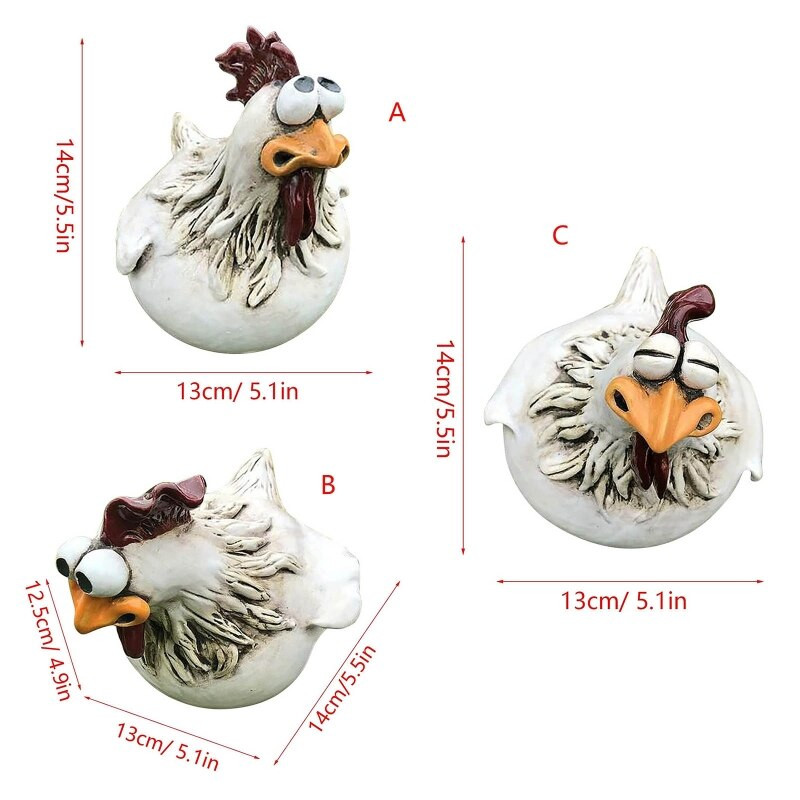 C9GA dervos gaidžio statula Gyvūno figūrėlės skulptūra darbalaukyje meno amatų ornamentas, skirtas vidaus lauko sodo kiemo tvoros dekoravimui