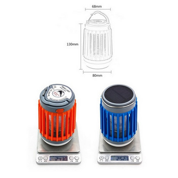 2 σε 1 LED USB Solar Power Λάμπα κουνουπιών Protable Lantern Υπαίθρια Απωθητικό Ελαφρύ έντομο Bug κουνουπιοπαγίδα Moskito Camping