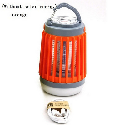2 viename LED USB saulės energijos uodų žudymo lempa Proable Žibintas lauko šviesą atbaidantis vabzdžių vabzdžių uodų gaudyklė Moskito Camping