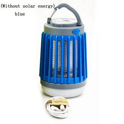 2 viename LED USB saulės energijos uodų žudymo lempa Proable Žibintas lauko šviesą atbaidantis vabzdžių vabzdžių uodų gaudyklė Moskito Camping