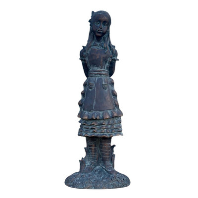 Alice în Țara Minunilor Decorații de grădină Zână Rășină Alice Iepure Alb Pălărier Nebun Figurină Pisica din Cheshire Statuie de grădină pentru curte