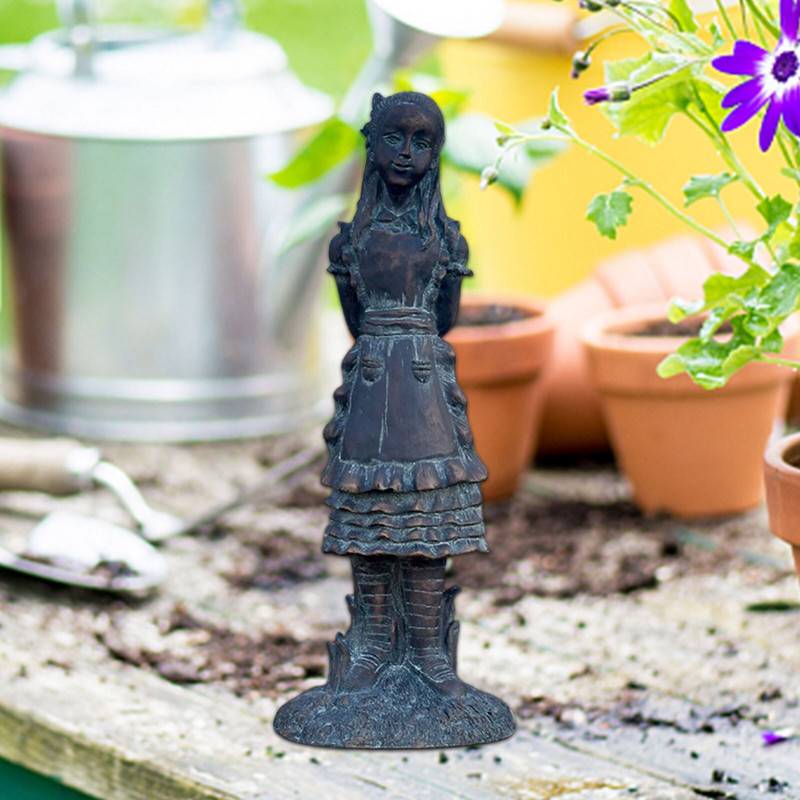 Alice în Țara Minunilor Decorații de grădină Zână Rășină Alice Iepure Alb Pălărier Nebun Figurină Pisica din Cheshire Statuie de grădină pentru curte