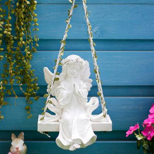 Pasakų sodo sūpynės angelų mergaičių dervos statulos Feng shui lauko nakvynės namuose Papuošalai Amatai Namų kiemas Balkonas Priedai Dekoracija