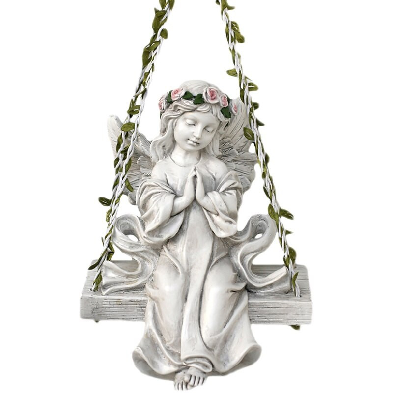 Pasakų sodo sūpynės angelų mergaičių dervos statulos Feng shui lauko nakvynės namuose Papuošalai Amatai Namų kiemas Balkonas Priedai Dekoracija