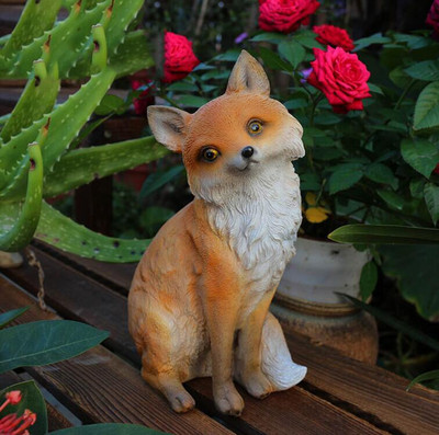 Sodo imitacija Lapės dervos papuošalai Menas Kiemo veja Darželis Figūrėlės Įrengimas Lauko Parkas Balkonas Skulptūra Amatai