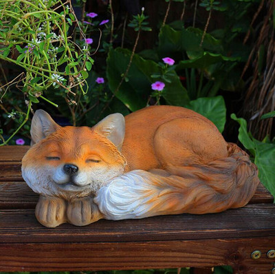 Sodo imitacija Lapės dervos papuošalai Menas Kiemo veja Darželis Figūrėlės Įrengimas Lauko Parkas Balkonas Skulptūra Amatai