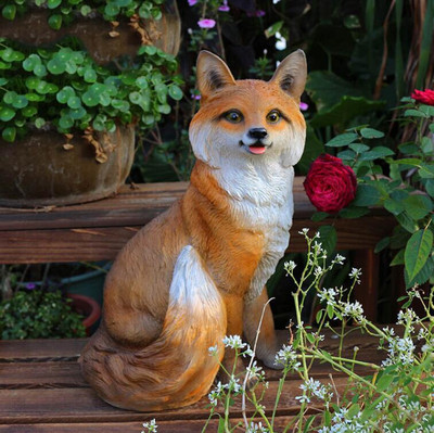 Sodo imitacija Lapės dervos papuošalai Menas Kiemo veja Darželis Figūrėlės Įrengimas Lauko Parkas Balkonas Skulptūra Amatai