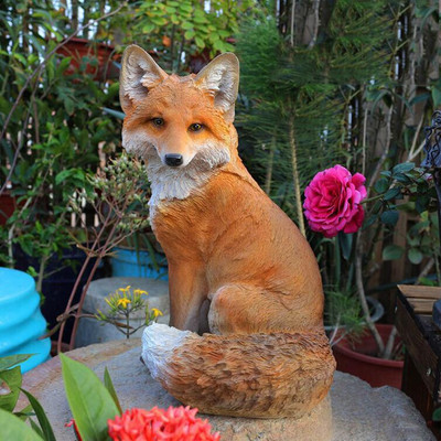 Sodo imitacija Lapės dervos papuošalai Menas Kiemo veja Darželis Figūrėlės Įrengimas Lauko Parkas Balkonas Skulptūra Amatai