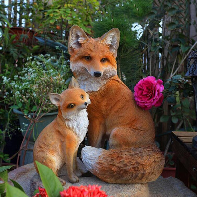 Sodo imitacija Lapės dervos papuošalai Menas Kiemo veja Darželis Figūrėlės Įrengimas Lauko Parkas Balkonas Skulptūra Amatai