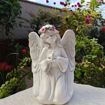 Ποιμενική Bird Girl Garland Wing Angel Αξεσουάρ Ρητίνης Πάρκου Τραπέζι γκαζόν Έπιπλα Χειροτεχνίας Τέχνη Κήπος Στολίδια αυλής Kawaii Διακόσμηση