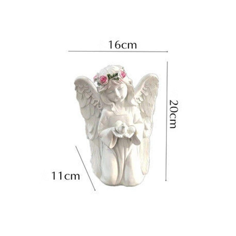 Pastoracinė paukščių mergaitė girlianda sparnas angelas dervos priedai Parko vejos stalas apstatymas amatai menas sodas kiemas papuošalai Kawaii dekoras