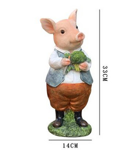 Patoralus animacinis filmas Kiaulės dervos statula Papuošalai Lauko Sodo Prekės Figūrėlės Dekoracija Kiemas Balkonas Skulptūra Priedai
