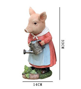 Patoralus animacinis filmas Kiaulės dervos statula Papuošalai Lauko Sodo Prekės Figūrėlės Dekoracija Kiemas Balkonas Skulptūra Priedai