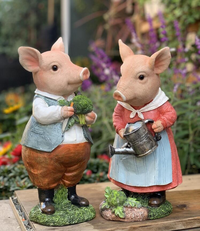 Patoralus animacinis filmas Kiaulės dervos statula Papuošalai Lauko Sodo Prekės Figūrėlės Dekoracija Kiemas Balkonas Skulptūra Priedai