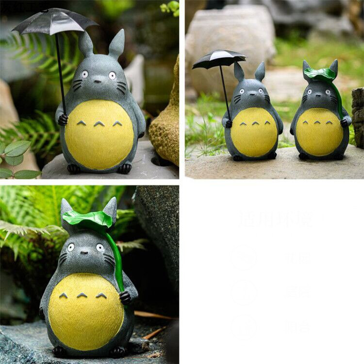 Pastoračné živicové roztomilé kreslené zvieracie Totoro ozdoby vonkajšie krajinné zariadenie remeslá záhradná vila trávnik socha dekorácia