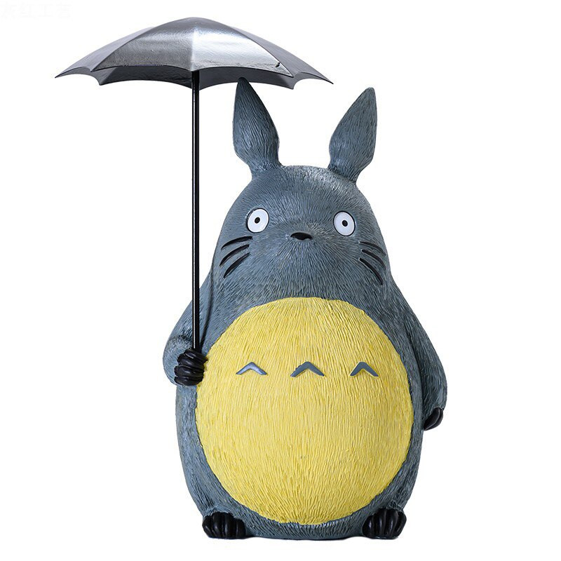 Pastoračné živicové roztomilé kreslené zvieracie Totoro ozdoby vonkajšie krajinné zariadenie remeslá záhradná vila trávnik socha dekorácia