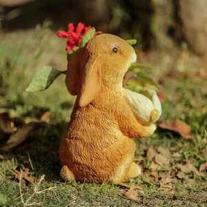 Pastoracinė simuliacija Triušis vazonų derva Priedai Lauko sodas Skulptūra Dekoracija Balkonas Kiemas Papuošalai Amatai