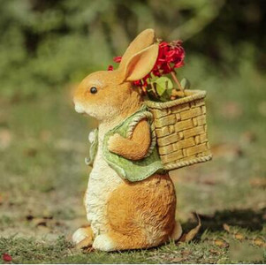 Pastoracinė simuliacija Triušis vazonų derva Priedai Lauko sodas Skulptūra Dekoracija Balkonas Kiemas Papuošalai Amatai