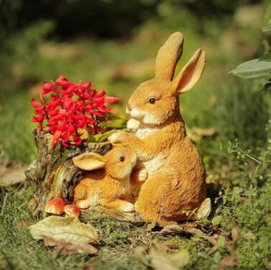 Pastoracinė simuliacija Triušis vazonų derva Priedai Lauko sodas Skulptūra Dekoracija Balkonas Kiemas Papuošalai Amatai