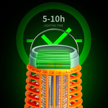 Фенер за къмпинг на открито LED фенерче USB лампа против комари Insect Killer Zapper Домакински безшумен репелент против комари