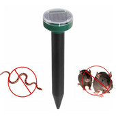 Respingător cu ultrasunete pentru șoareci, cu energie solară, pentru grădină în aer liber, rezistent la apă, anti-șarpe, șoareci, șobolan, rozătoare, dăunător