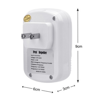 EU/US Plug Electronic Ultrasonic Pest Control 110-240V/5W Mouse Killer Trap Pockroach