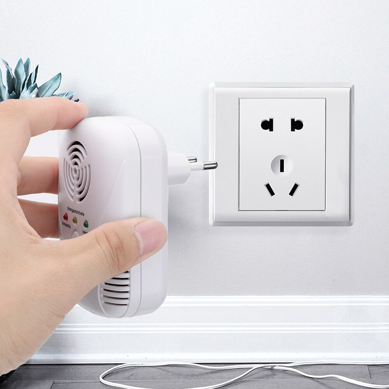 Elektronický ultrazvukový odpudzovač škodcov so zástrčkou EU/US, 110-240V/5W, pasca na šváby, zabijak myší