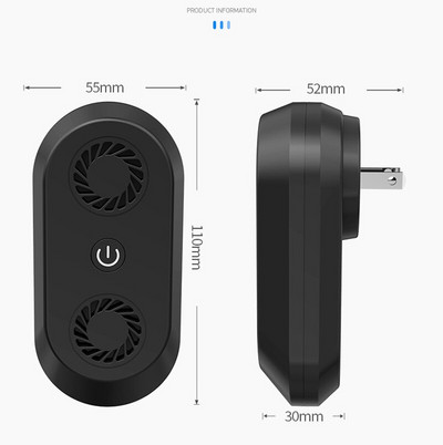 Elektroninis kenkėjų atbaidymo ultragarsinis pelės tarakonų atbaidymo įtaisas vabzdžių žiurkių vorų uodų žudikas kenkėjų nuo uodų 1 vnt.