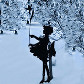 Akciós lepke lány vintage fém sziluett szobor a kertbe emlékmű - szobor otthoni dekoráció kültéri kertben