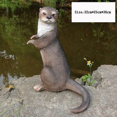 Kiemo statula Lauko sodo puošmena Priedai Rankų skulptūra Derva Figūrėlė Vejos sodai Papuošalai Gyvūnai Skulptūra