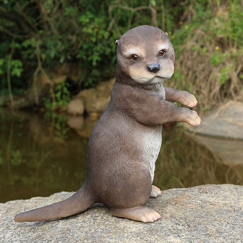 Kiemo statula Lauko sodo puošmena Priedai Rankų skulptūra Derva Figūrėlė Vejos sodai Papuošalai Gyvūnai Skulptūra