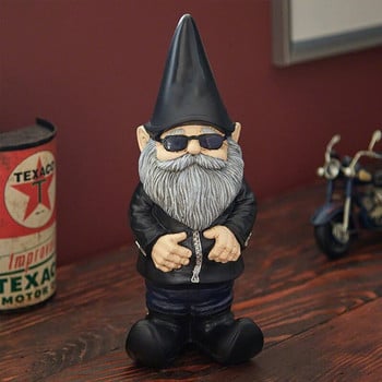 15cm Μοτοσικλέτα εξωτερικού χώρου Gnome Gnome Νάνος Ρητίνης Διακοσμητικά Κήπου Διακοσμήσεις Κήπου Χειροτεχνίες