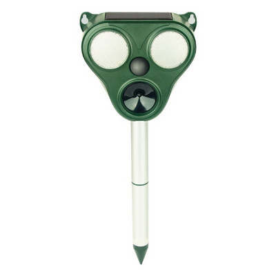 Saulės energija varomas gyvūnų atbaidiklis Saulės ultragarsinis gyvūnų repelentas, atgrasantis šunis / kates / paukščius