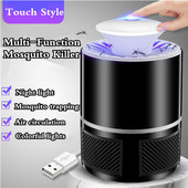 Behogar električna USB lampa za ubijanje komaraca 5-razinsko zatamnjivanje Touch Bug Zapper Svjetlo za ubijanje insekata Zamka Repellent Hvatač muha