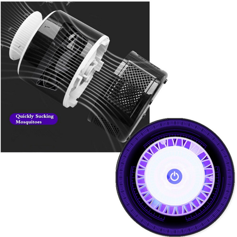 „Behogar“ elektrinė USB lemputė nuo uodų žudymo 5 lygių pritemdoma jutiklinė vabzdžių gaudyklė, atbaidanti musių gaudykle