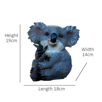 Y.DSHH Γλυπτά Εξωτερικού Κήπου Σχήμα Koala για Διακόσμηση Κήπου Αδιάβροχα Γλυπτά διακόσμησης κήπου αυλής από ρητίνη εξωτερικού χώρου