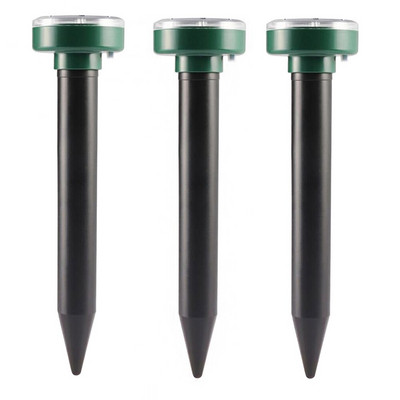 Saulės pelės atbaidymo vibracijos ultragarsinis lauko elektroninis kenkėjų atbaidiklis IP44 vandeniui atsparus sodo ūkio paukščių atbaidymo įrankis