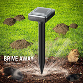 Saulės energija varomas ultragarsinis pelės kurmis kenkėjų graužikų atbaidiklis gyvatės LED lempos atbaidiklis lauko sodo ūkiui